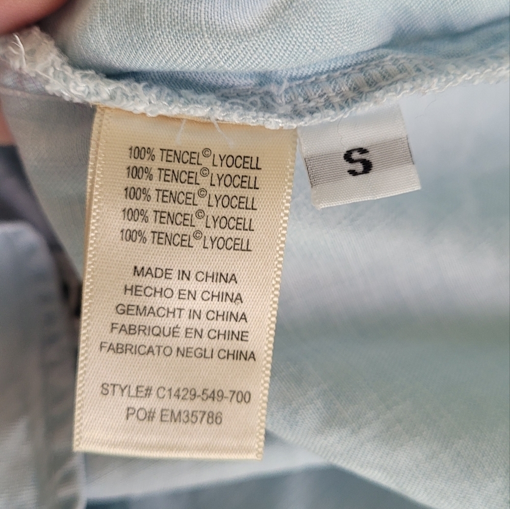 Anthropologie Cloth & Stone Washed Aria Henley Top Sz S - Picture 6 of 8